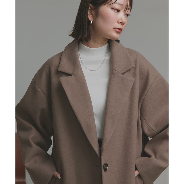 【2025AW新作】フェイクウールロングチェスターコート | ad thie | 詳細画像51 