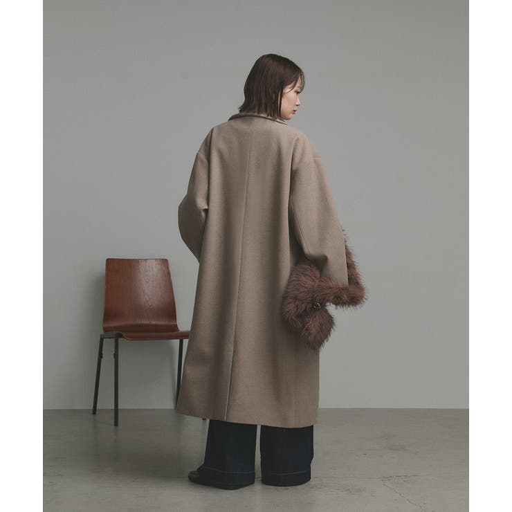 【2025AW新作】フェイクウールロングチェスターコート | ad thie | 詳細画像54 