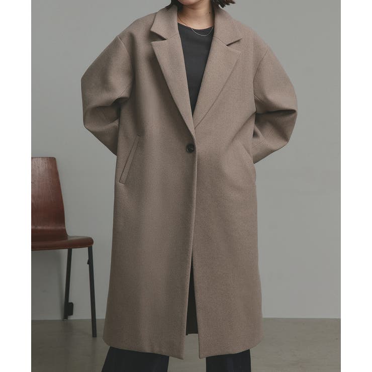 【2025AW新作】フェイクウールロングチェスターコート | ad thie | 詳細画像55 