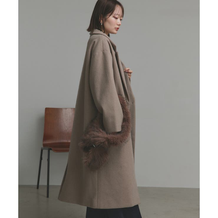 【2025AW新作】フェイクウールロングチェスターコート | ad thie | 詳細画像56 