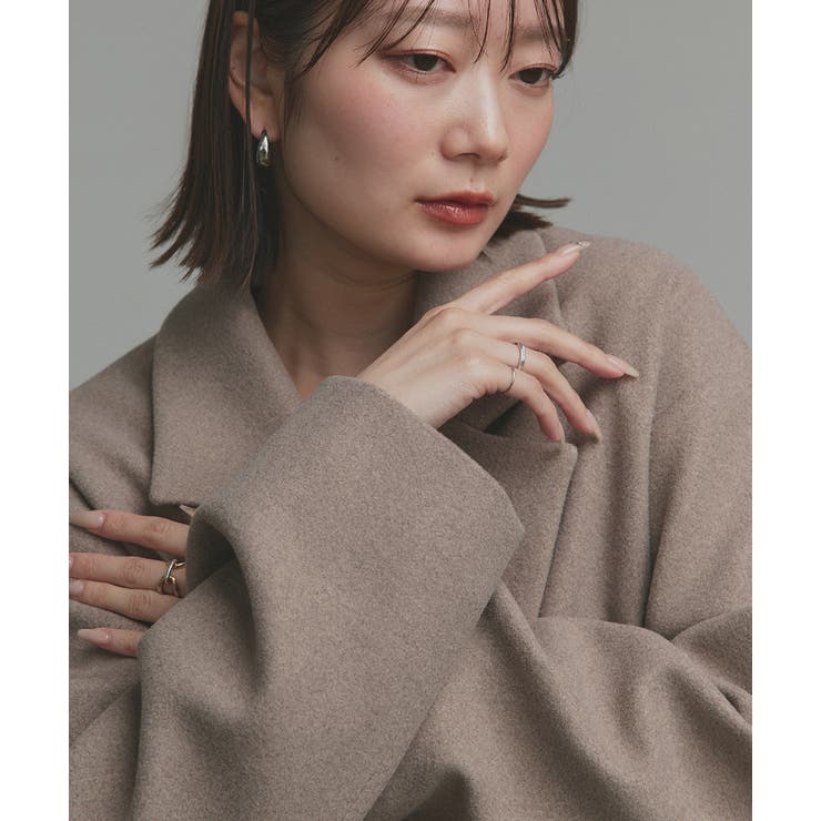 【2025AW新作】フェイクウールロングチェスターコート | ad thie | 詳細画像57 