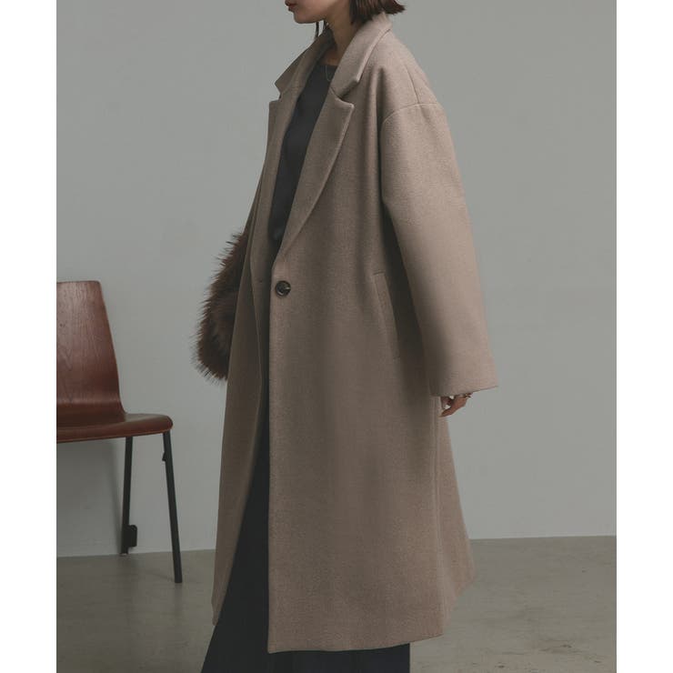 【2025AW新作】フェイクウールロングチェスターコート | ad thie | 詳細画像58 