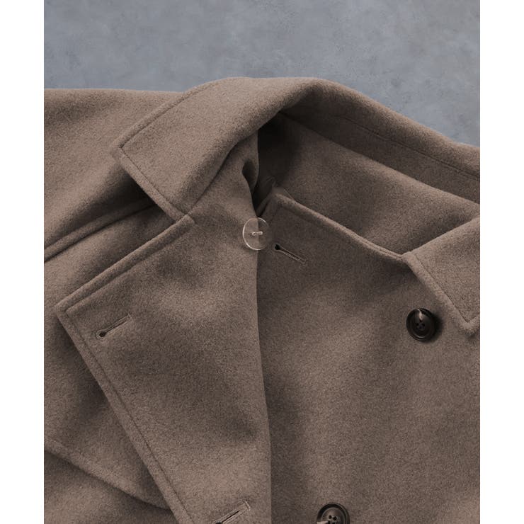 【2025AW新作】フェイクウールショートトレンチコート | ad thie | 詳細画像57 