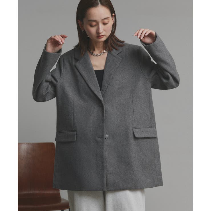 テーラードジャケットコート | ad thie | 詳細画像7 