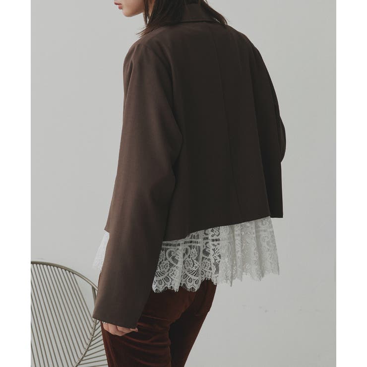 【2025AW新作】ショート丈テーラードダブルジャケット | ad thie | 詳細画像10 