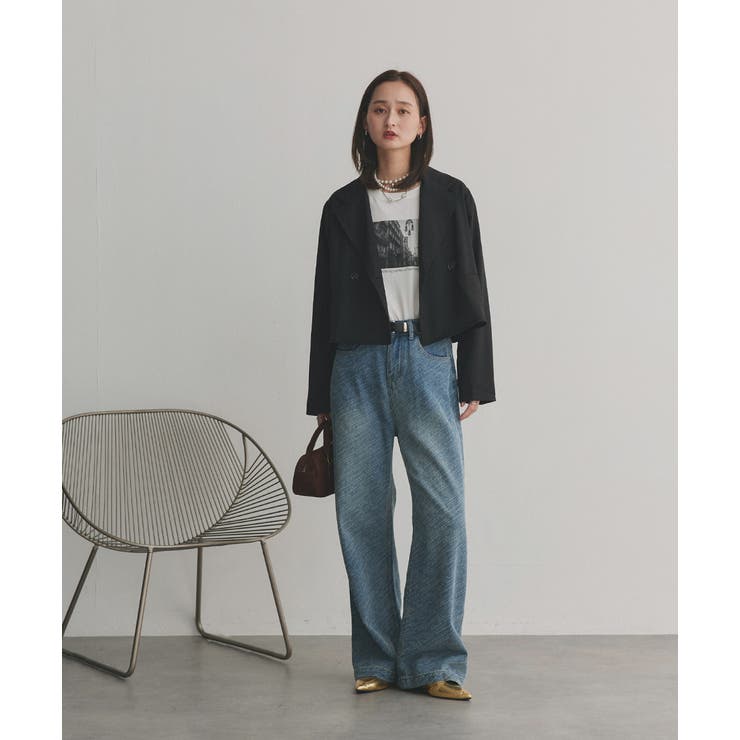 【2025AW新作】ショート丈テーラードダブルジャケット | ad thie | 詳細画像20 