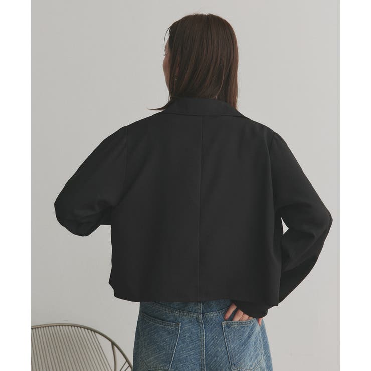 【2025AW新作】ショート丈テーラードダブルジャケット | ad thie | 詳細画像25 