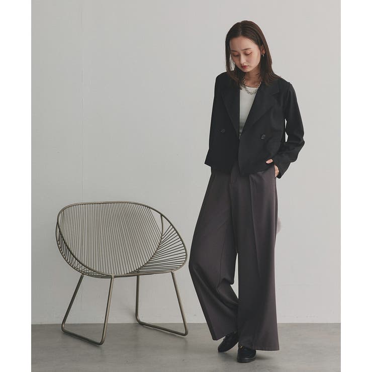 【2025AW新作】ショート丈テーラードダブルジャケット | ad thie | 詳細画像27 