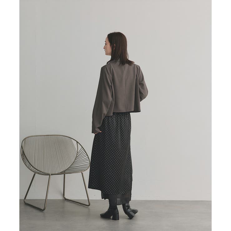 【2025AW新作】ショート丈テーラードダブルジャケット | ad thie | 詳細画像35 