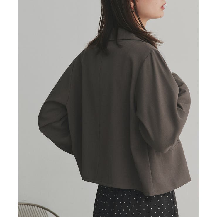 【2025AW新作】ショート丈テーラードダブルジャケット | ad thie | 詳細画像38 