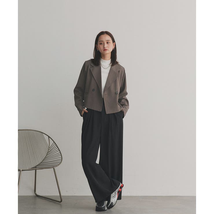 【2025AW新作】ショート丈テーラードダブルジャケット | ad thie | 詳細画像41 