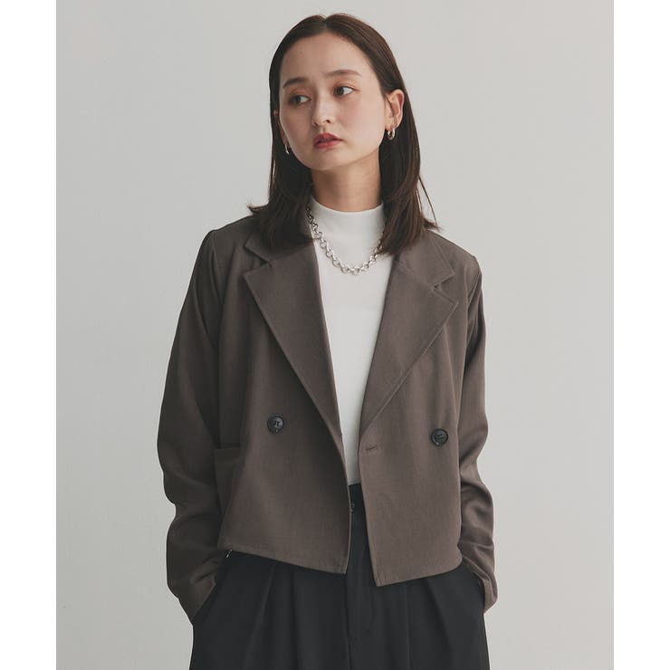 2025AW ウールライクダブルジャケット　テーラード　ダブルジャケット Re:EDIT ジャケット テーラードジャケット 「2025AW COLLECTION