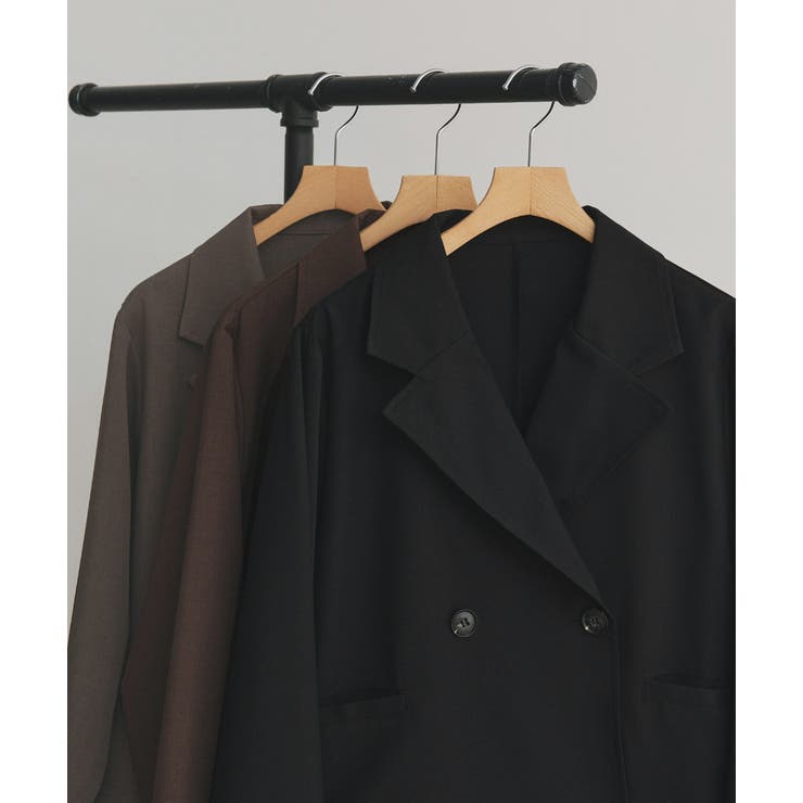 【2025AW新作】ショート丈テーラードダブルジャケット | ad thie | 詳細画像48 