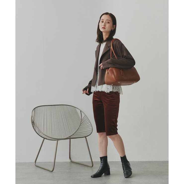 【2025AW新作】ショート丈テーラードダブルジャケット | ad thie | 詳細画像6 