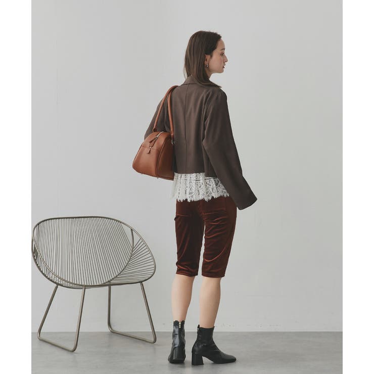 【2025AW新作】ショート丈テーラードダブルジャケット | ad thie | 詳細画像8 