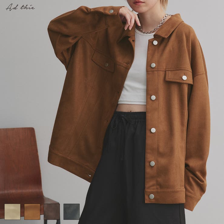【2025AW新作】オーバーシルエット スエードジャケット | ad thie | 詳細画像1 
