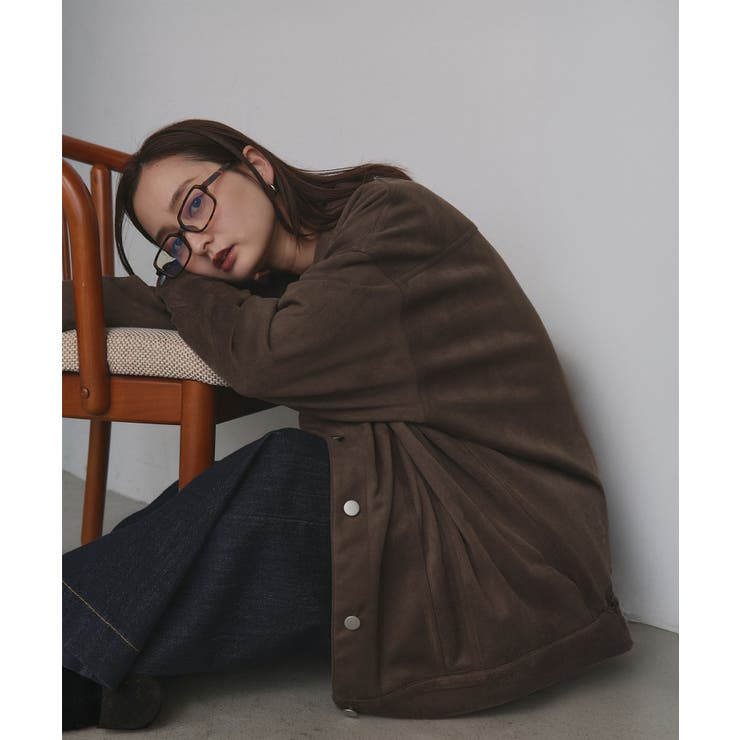 オーバーシルエット スエードジャケット | ad thie | 詳細画像44 