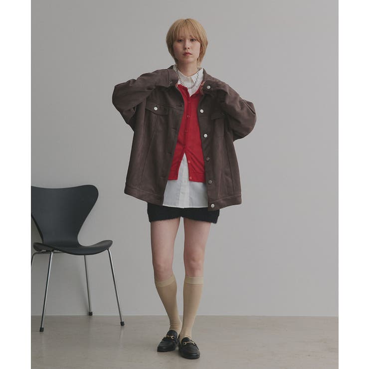 オーバーシルエット スエードジャケット | ad thie | 詳細画像45 