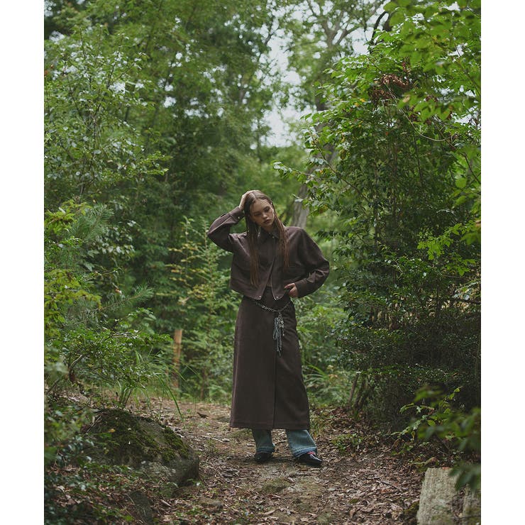 ルーズスエードクロップドブルゾン | ad thie | 詳細画像2 