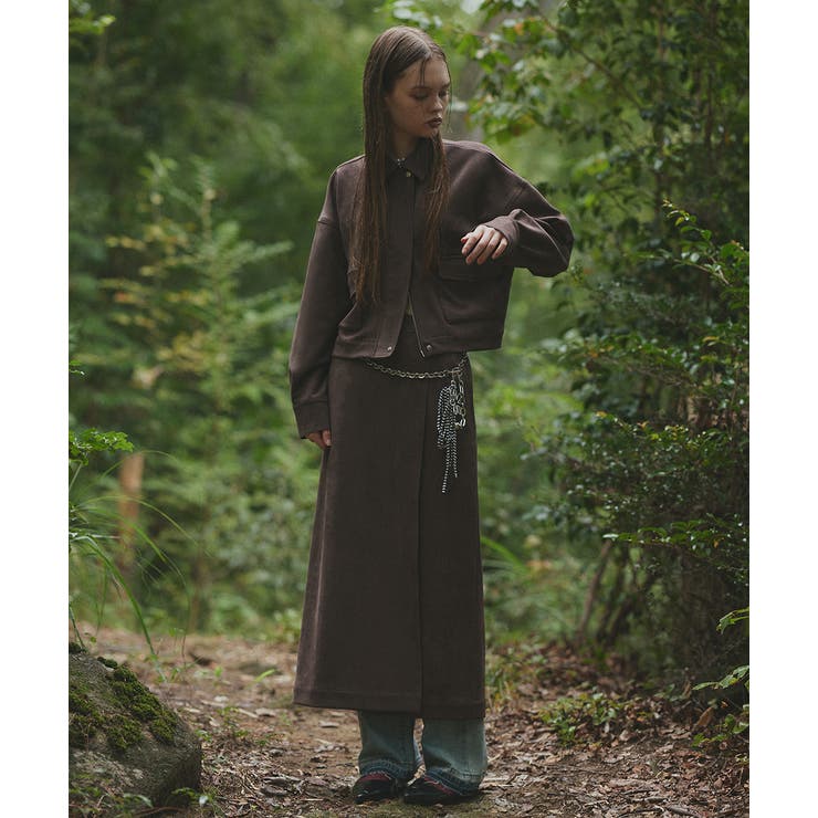 ルーズスエードクロップドブルゾン | ad thie | 詳細画像3 