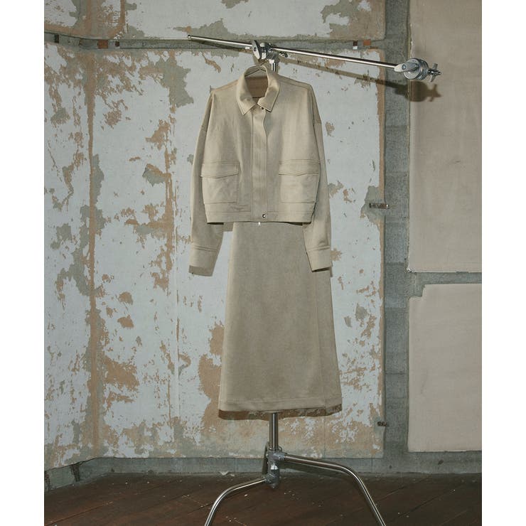 ルーズスエードクロップドブルゾン | ad thie | 詳細画像30 