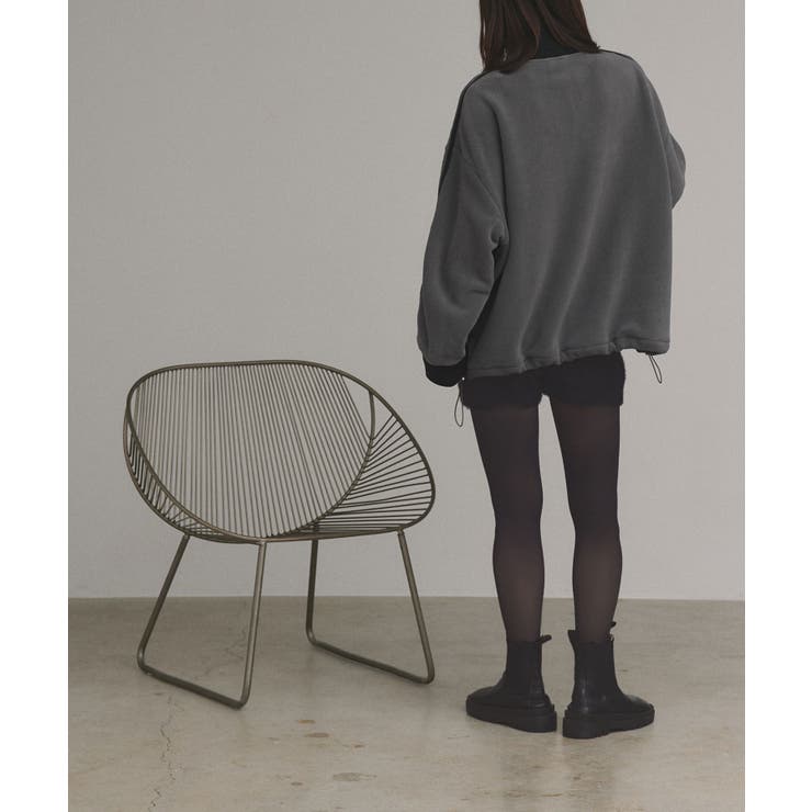 【2025AW新作】サイドラインハーフジップフリースプルオーバー | ad thie | 詳細画像15 