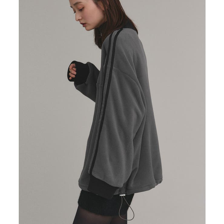 【2025AW新作】サイドラインハーフジップフリースプルオーバー | ad thie | 詳細画像16 