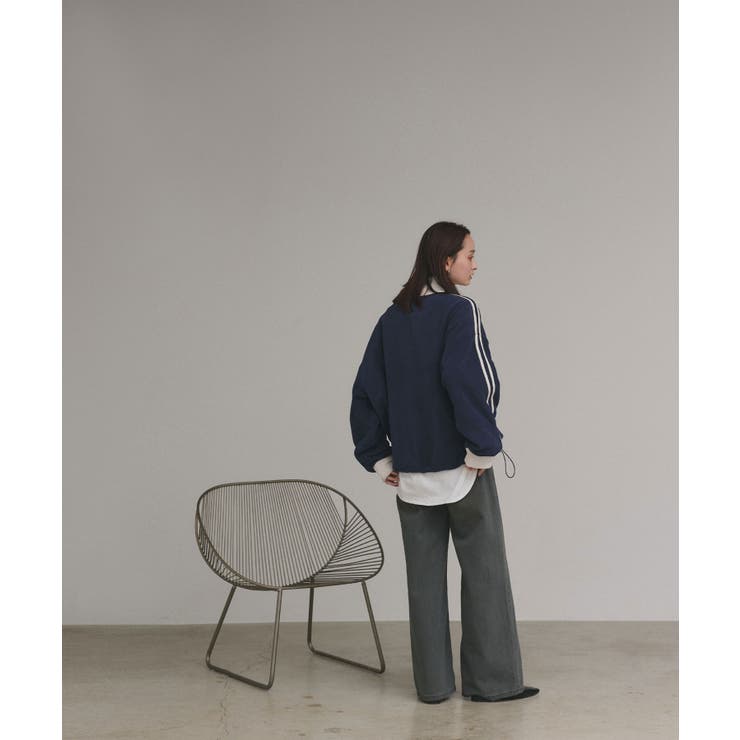 【2025AW新作】サイドラインハーフジップフリースプルオーバー | ad thie | 詳細画像23 