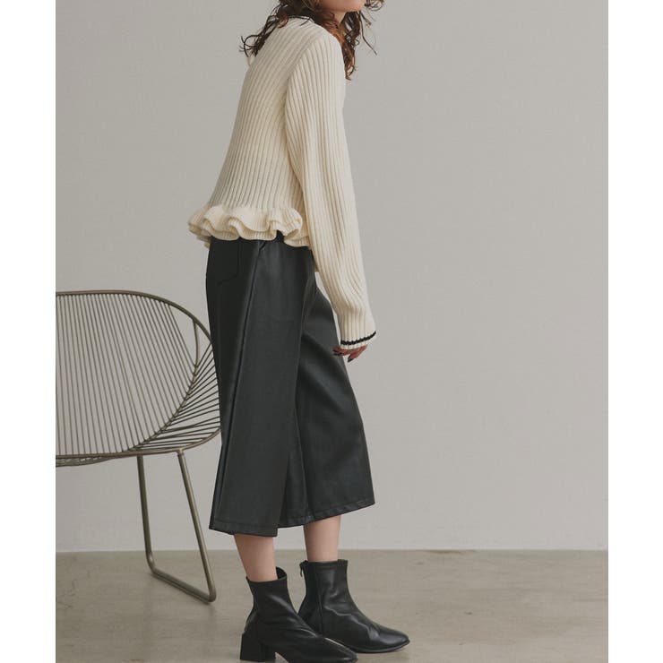 【2025AW新作】フリルヘムニットトップス | ad thie | 詳細画像13 