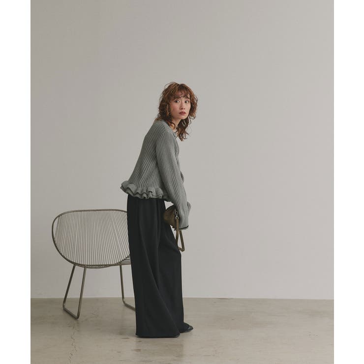 【2025AW新作】フリルヘムニットトップス | ad thie | 詳細画像19 