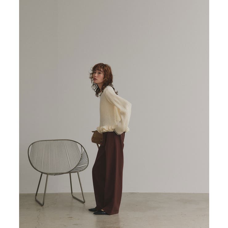 【2025AW新作】フリルヘムニットトップス | ad thie | 詳細画像3 