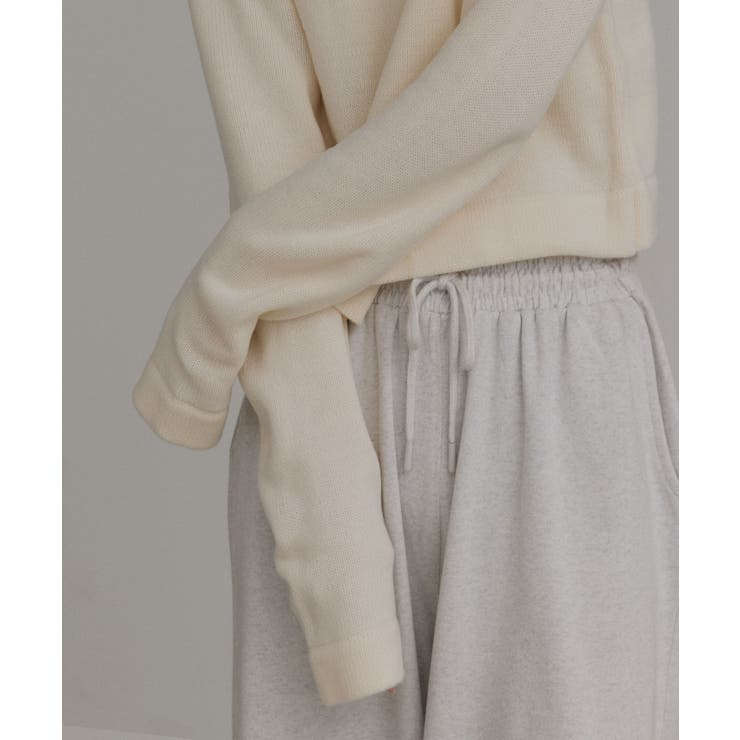 【2025AW新作】ショート丈ミックスニットプルオーバー | ad thie | 詳細画像17 