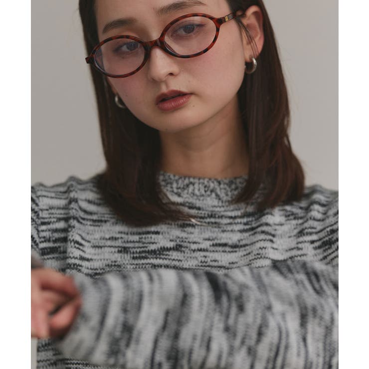 【2025AW新作】ショート丈ミックスニットプルオーバー | ad thie | 詳細画像27 