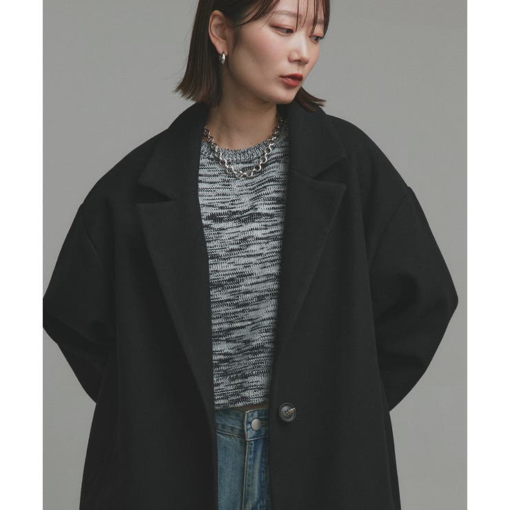 【2025AW新作】ショート丈ミックスニットプルオーバー | ad thie | 詳細画像30 