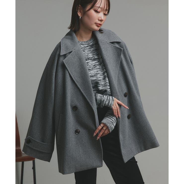 【2025AW新作】ショート丈ミックスニットプルオーバー | ad thie | 詳細画像31 