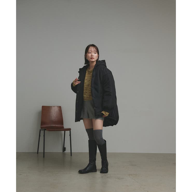 【2025AW新作】ショート丈ミックスニットプルオーバー | ad thie | 詳細画像46 