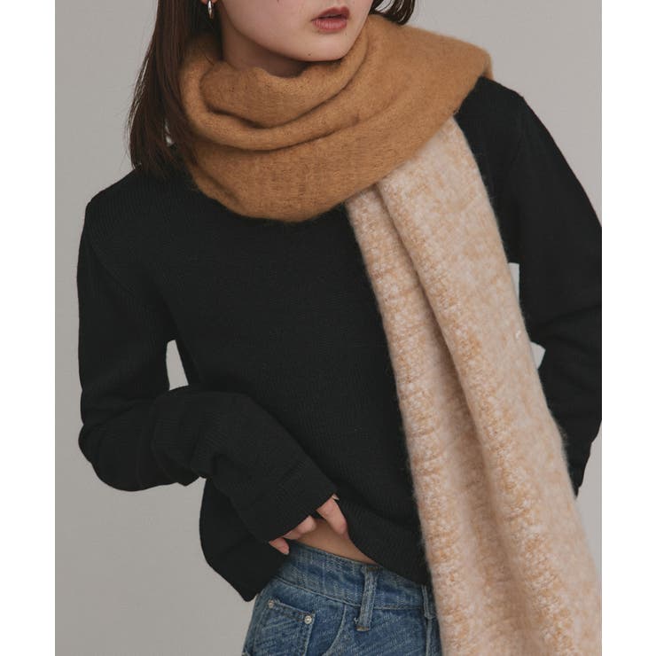 【2025AW新作】ショート丈ミックスニットプルオーバー | ad thie | 詳細画像8 