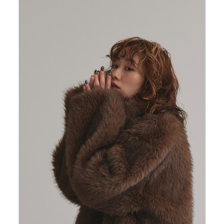 【2025AW新作】ショート丈スタンドカラーフェイクファージャケット | ad thie | 詳細画像15 