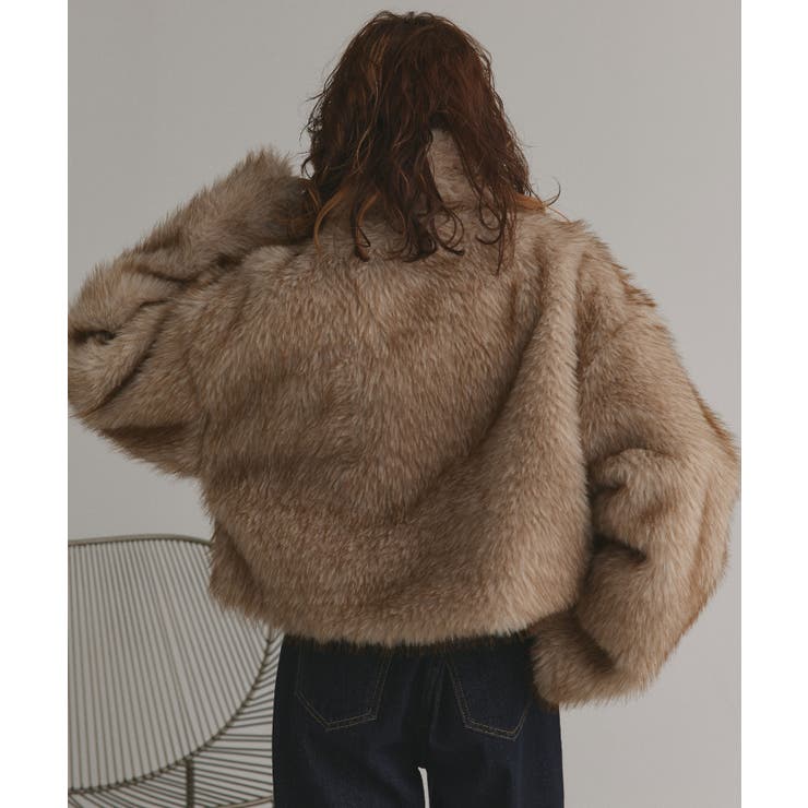 【2025AW新作】ショート丈スタンドカラーフェイクファージャケット | ad thie | 詳細画像21 