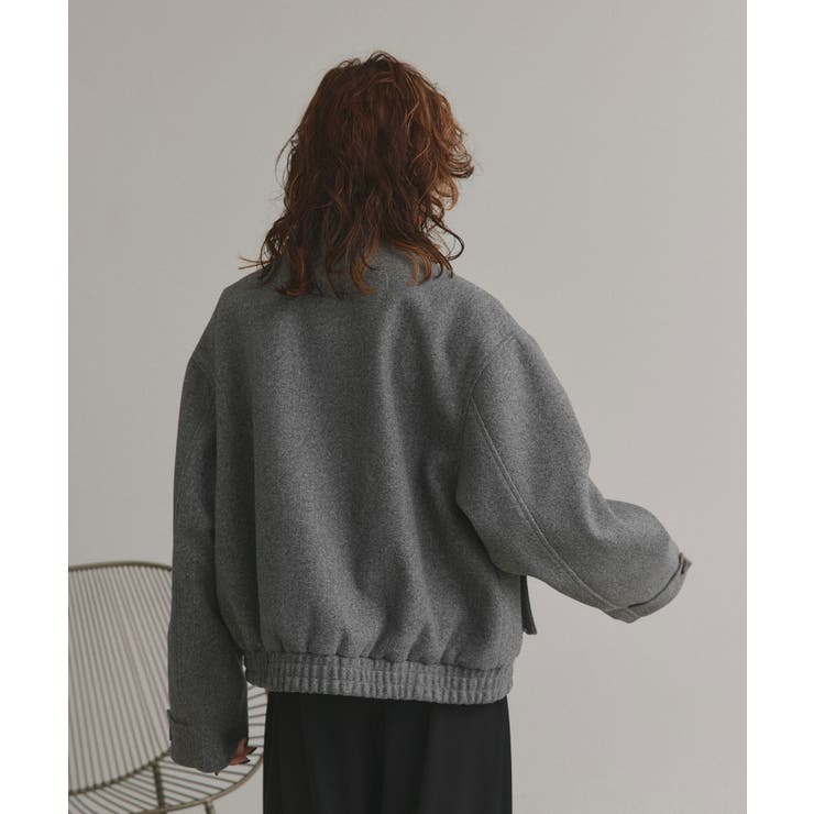 【2025AW新作】フェイクウールスタンドカラーブルゾン | ad thie | 詳細画像20 