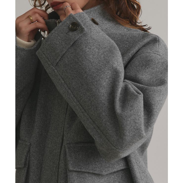 【2025AW新作】フェイクウールスタンドカラーブルゾン | ad thie | 詳細画像22 