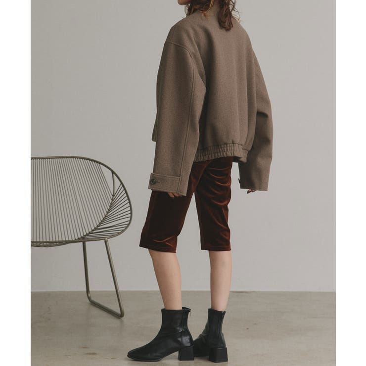 【2025AW新作】フェイクウールスタンドカラーブルゾン | ad thie | 詳細画像25 