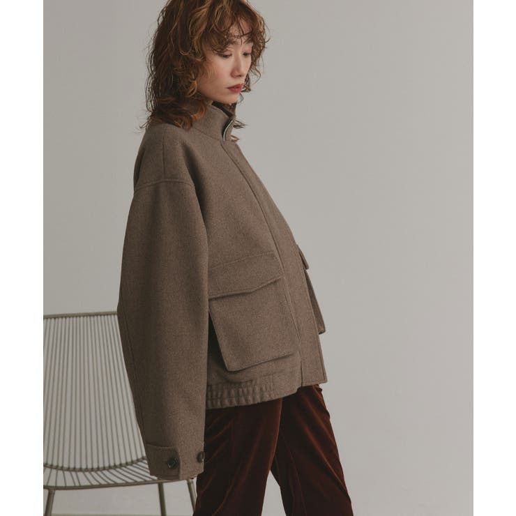 【2025AW新作】フェイクウールスタンドカラーブルゾン | ad thie | 詳細画像29 