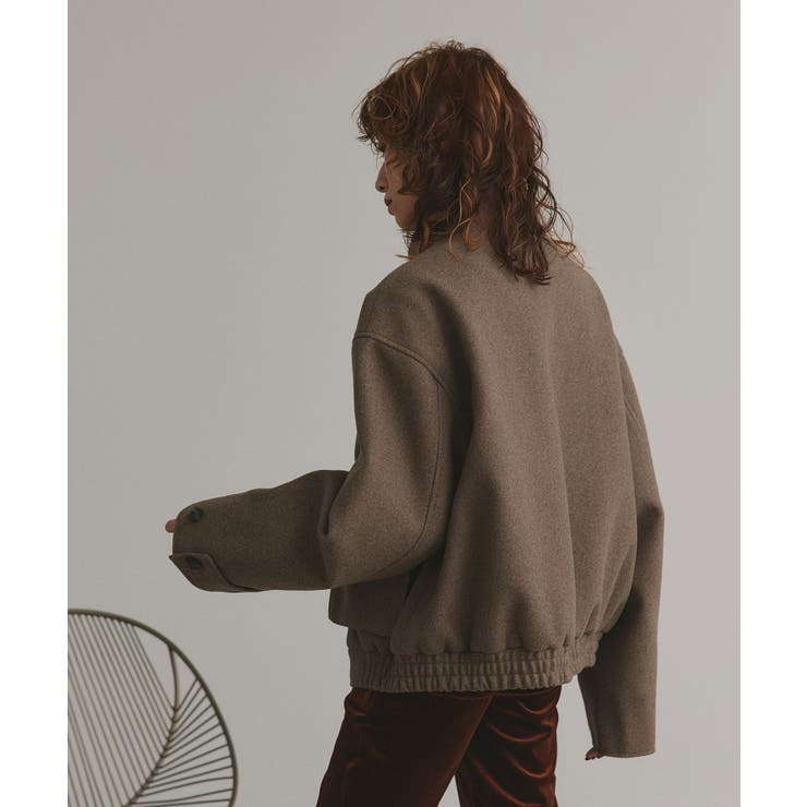 【2025AW新作】フェイクウールスタンドカラーブルゾン | ad thie | 詳細画像30 