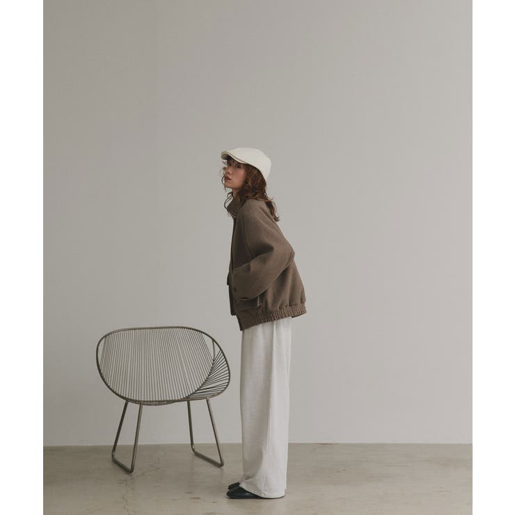 【2025AW新作】フェイクウールスタンドカラーブルゾン | ad thie | 詳細画像32 