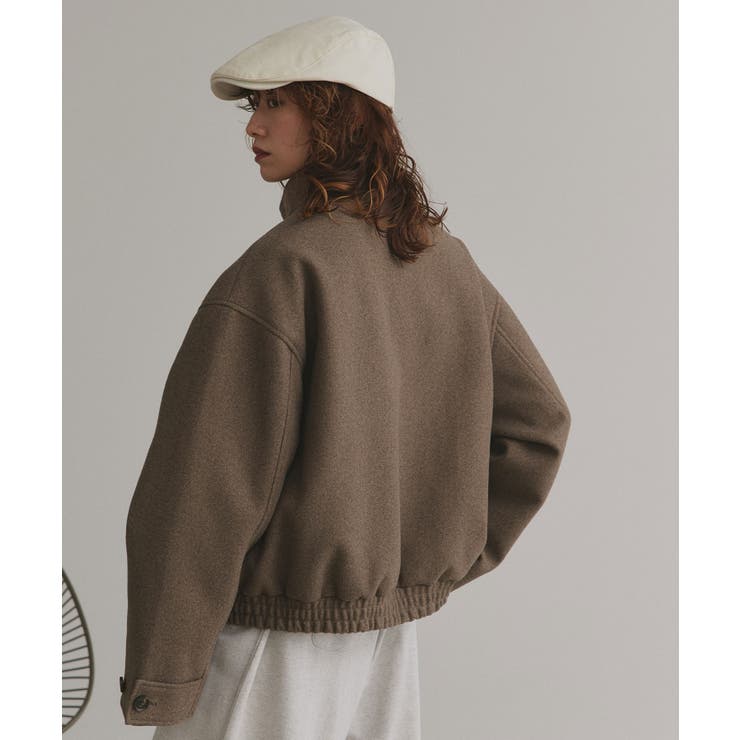 【2025AW新作】フェイクウールスタンドカラーブルゾン | ad thie | 詳細画像35 