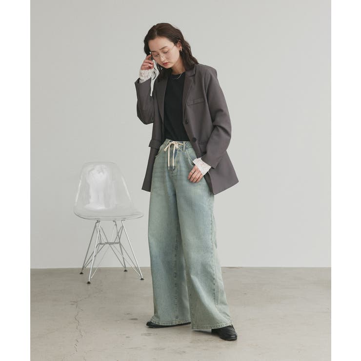 【2026SS新作】ヴィンテージワイドデニムパンツ | ad thie | 詳細画像34 