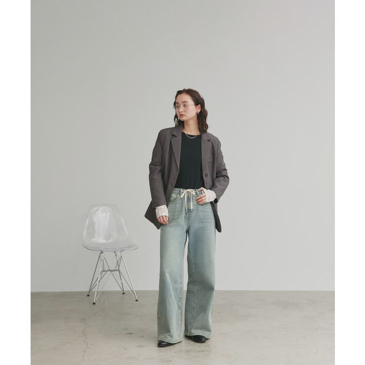 【2026SS新作】ヴィンテージワイドデニムパンツ | ad thie | 詳細画像35 