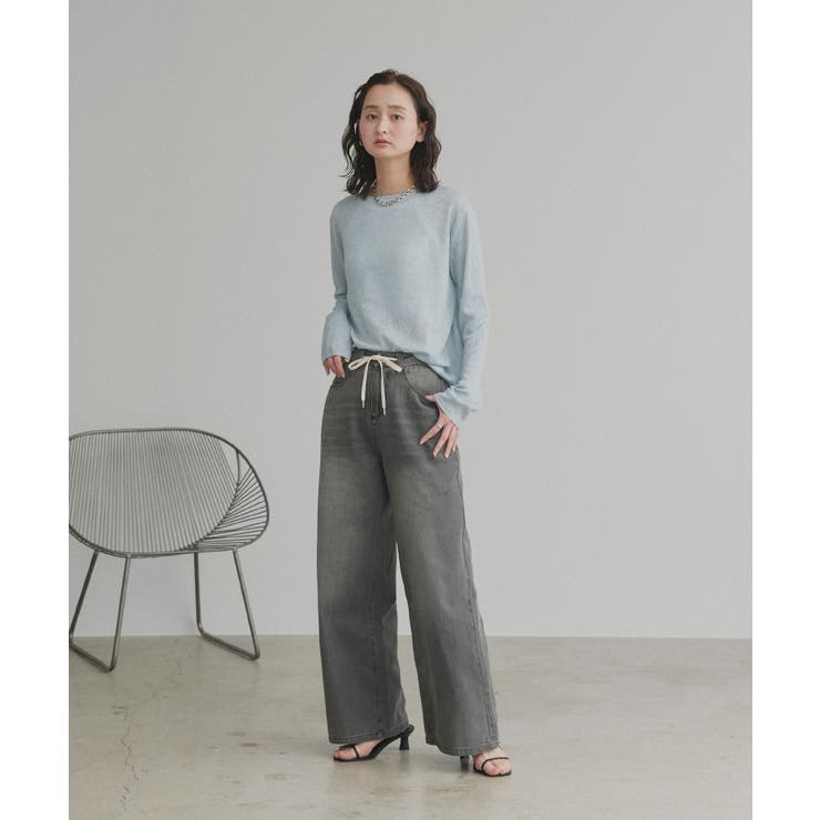 【2026SS新作】ヴィンテージワイドデニムパンツ | ad thie | 詳細画像6 