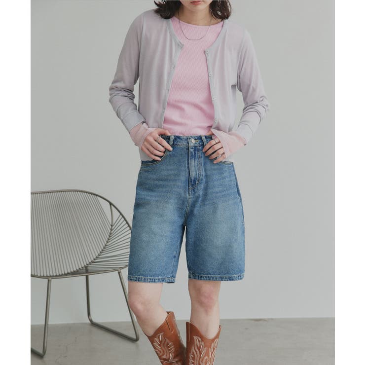 【2026SS新作】ヴィンテージハーフデニムパンツ | ad thie | 詳細画像11 